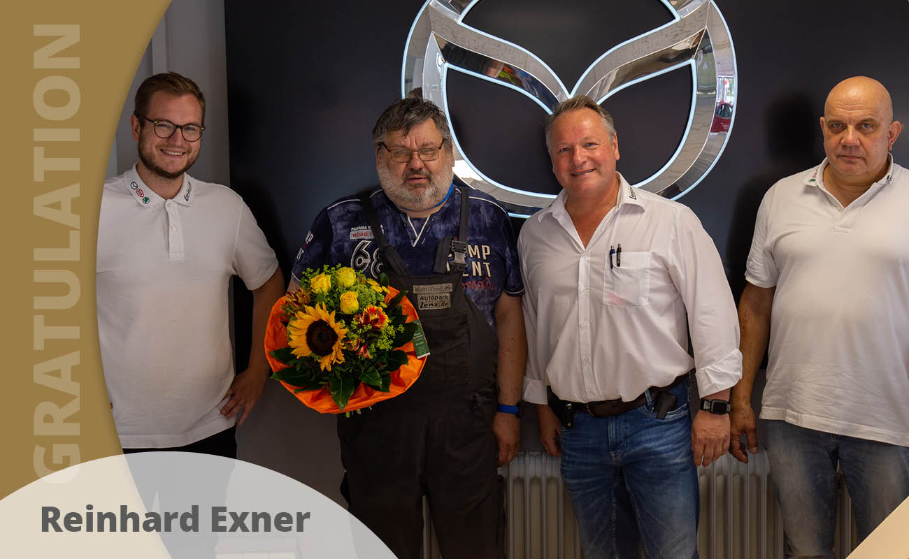 Wir gratulieren unserem Mitarbeiter Reinhard Exner zum 45 jährigen Betriebsjubiläum