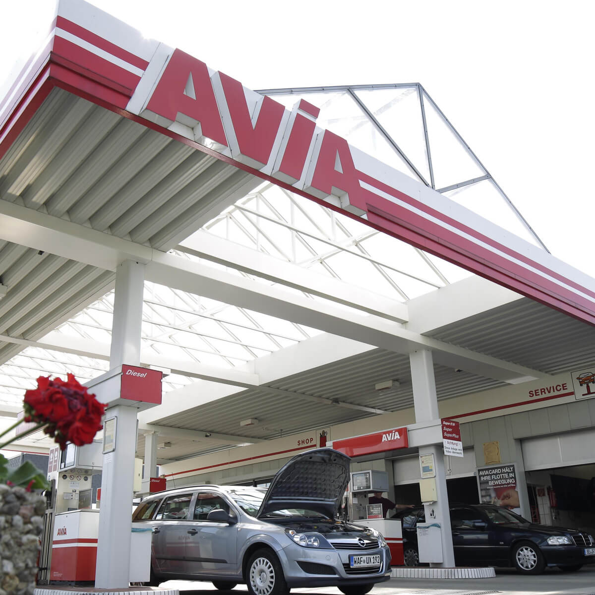 Die Avia Tankstelle am Autopark Lenz